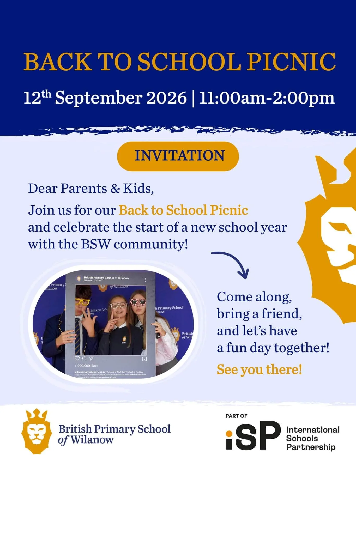 🎒☀️ Back To School Picnic 2026! 🧺
